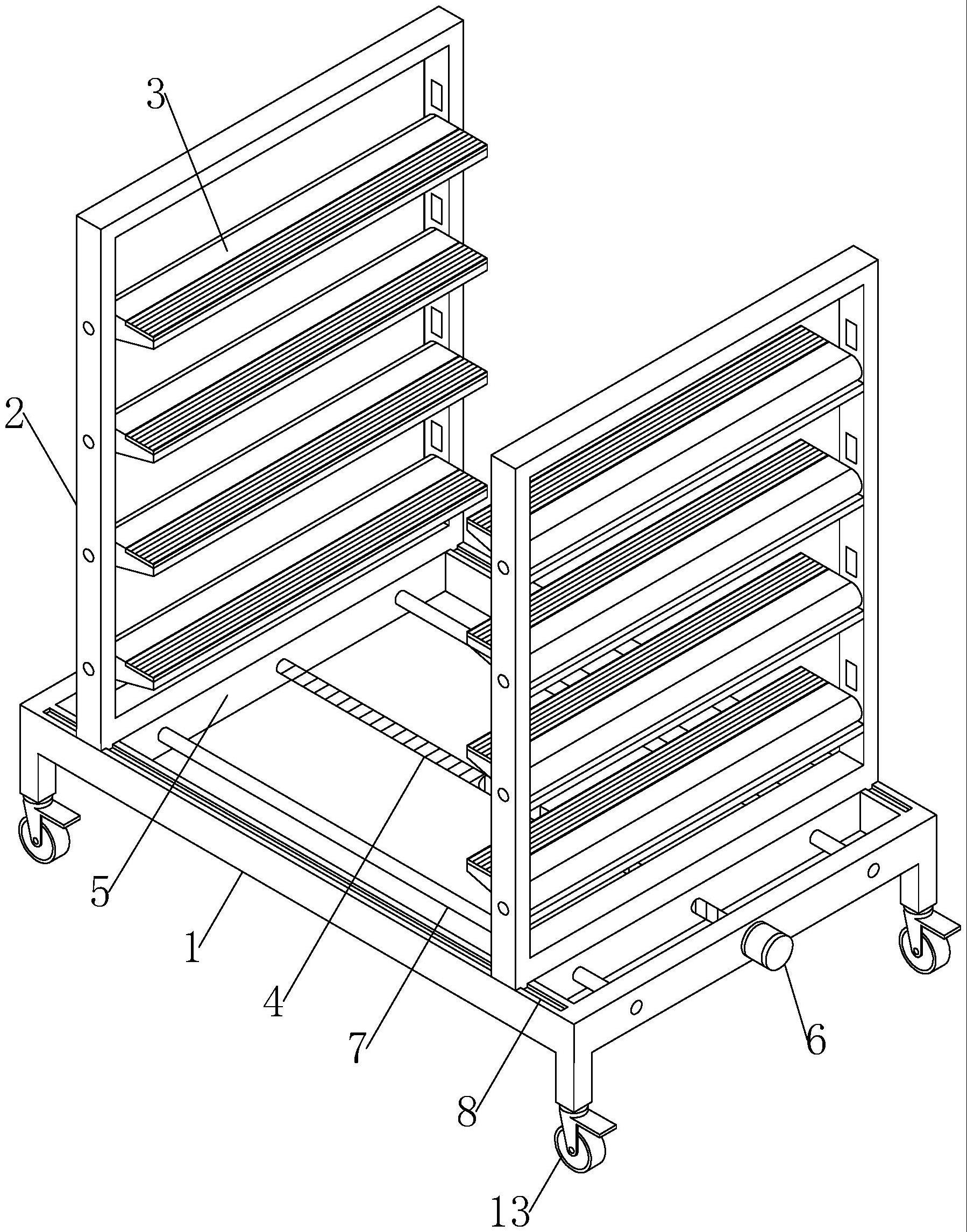 单元式幕墙板块重叠堆放装置的制作方法