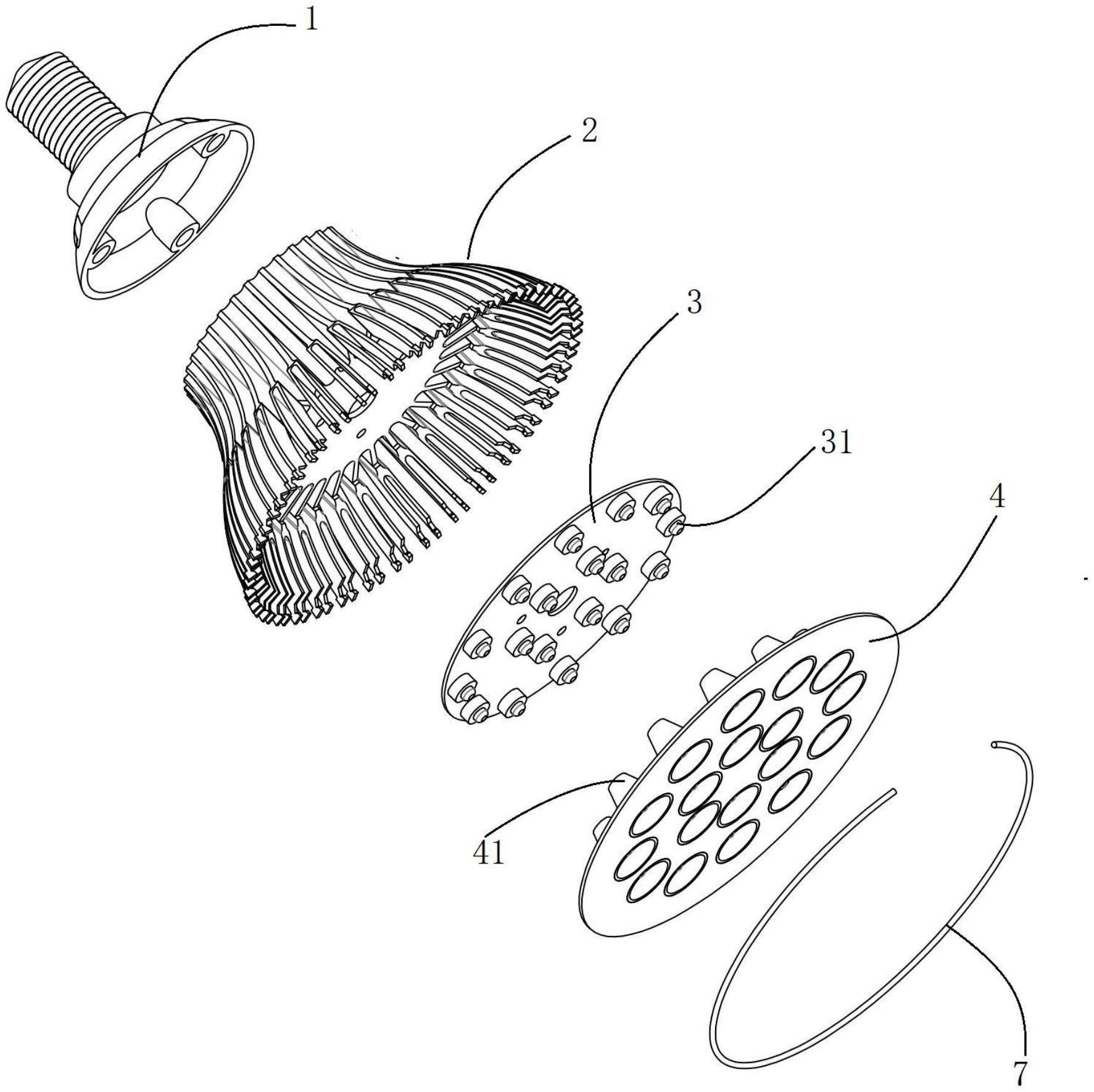 一种育发灯的制作方法