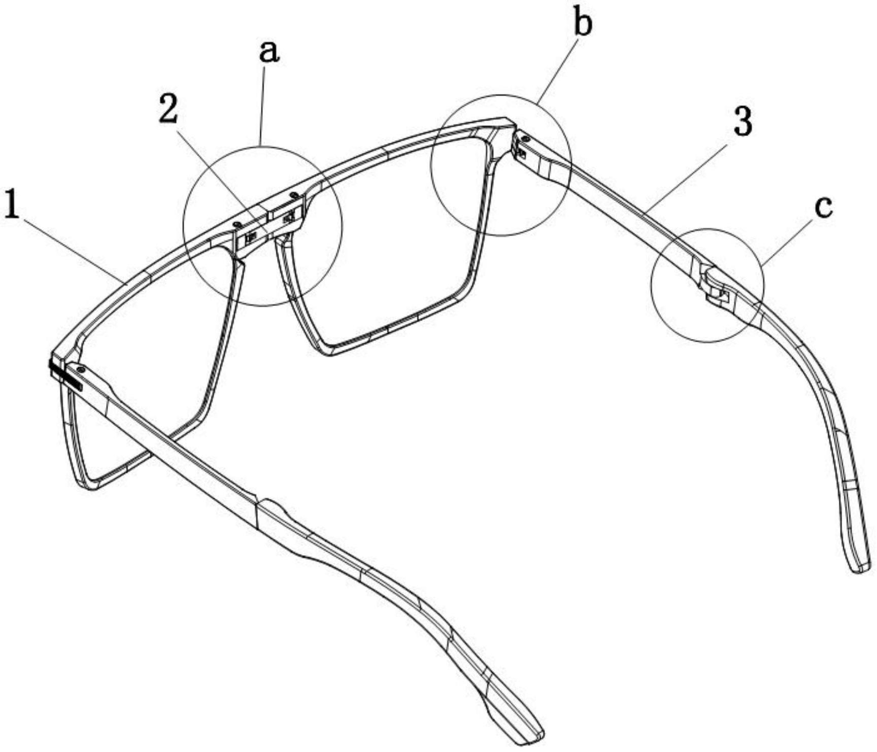 一种齿轮转动连接的折叠眼镜的制作方法