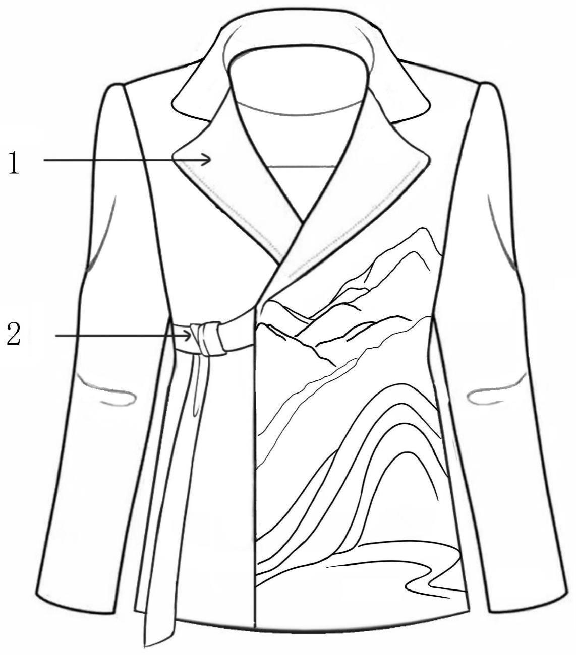 一种可调节省道系带的结构礼服