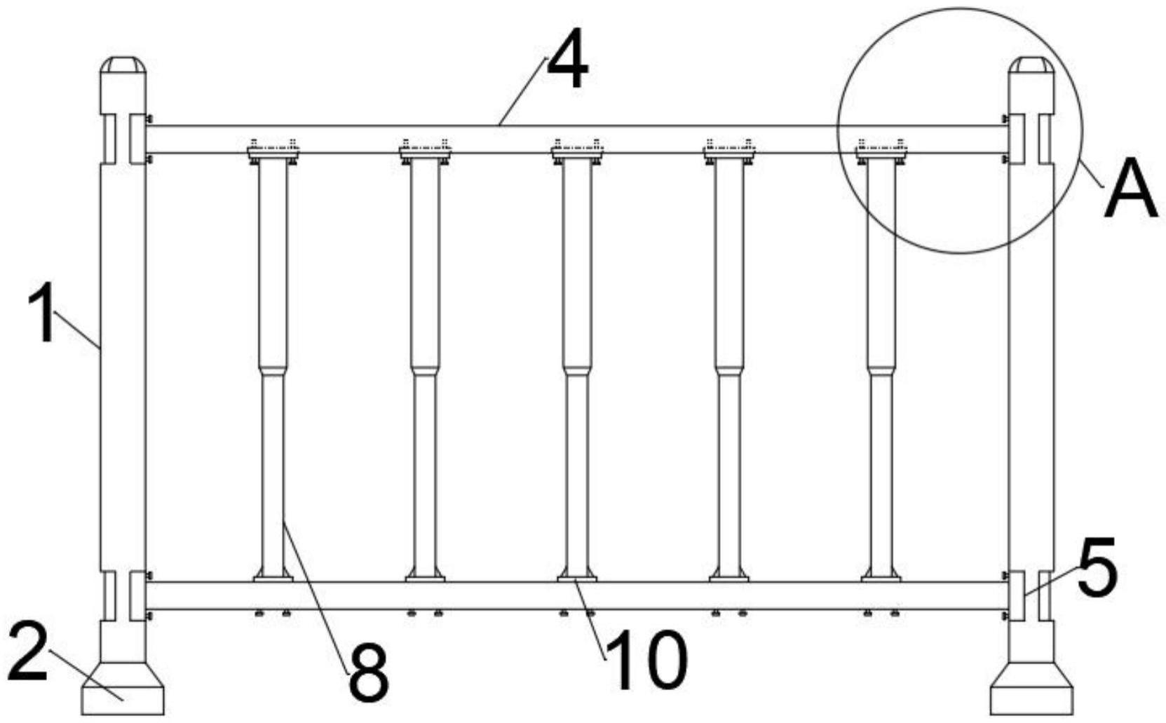 一种栏杆快捷安装结构的制作方法