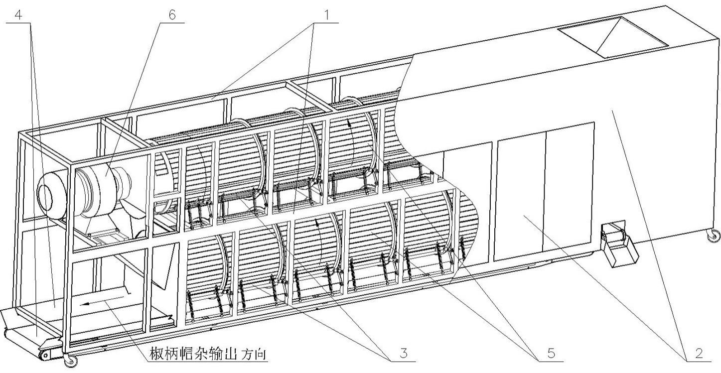 大直径进柄孔辣椒除柄机的制作方法