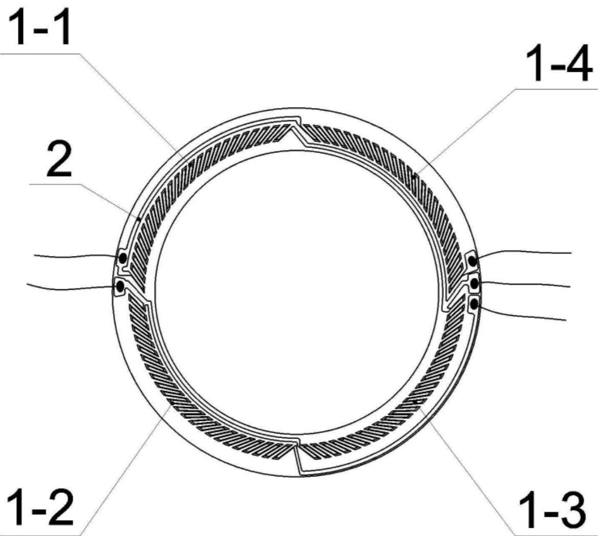 一种圆环状应变片及其粘贴方法