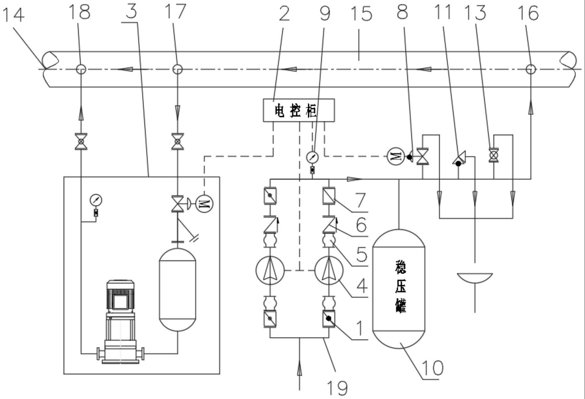 一种带有真空脱气机的定压补水机组的制作方法