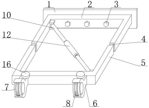一种工具式钢支撑施工升降机基础加固装置的制作方法