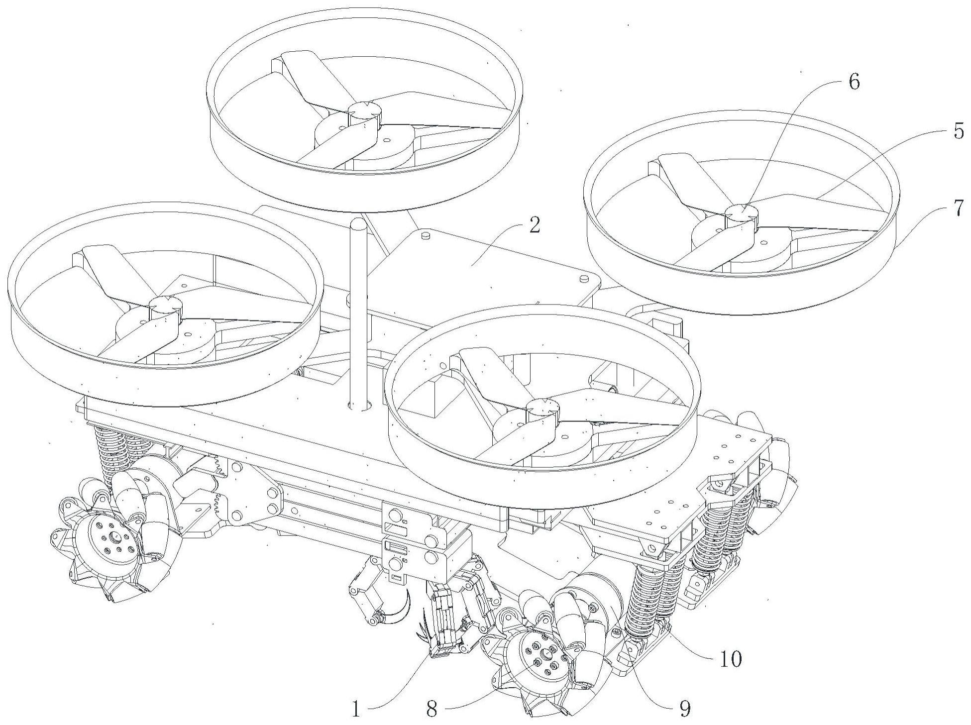一种变电站空陆两栖驱鸟机器人的制作方法