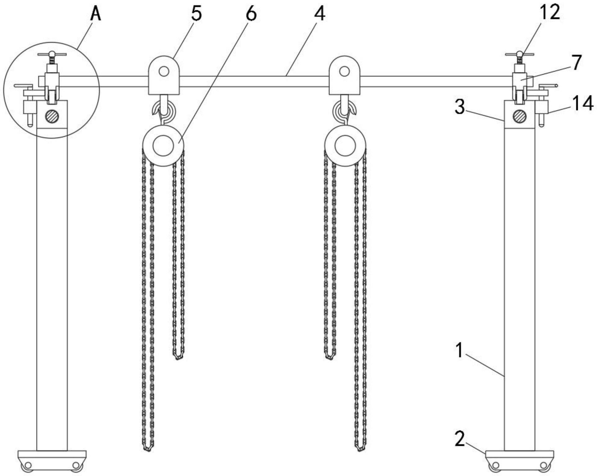 一种可移动式起吊架装置的制作方法
