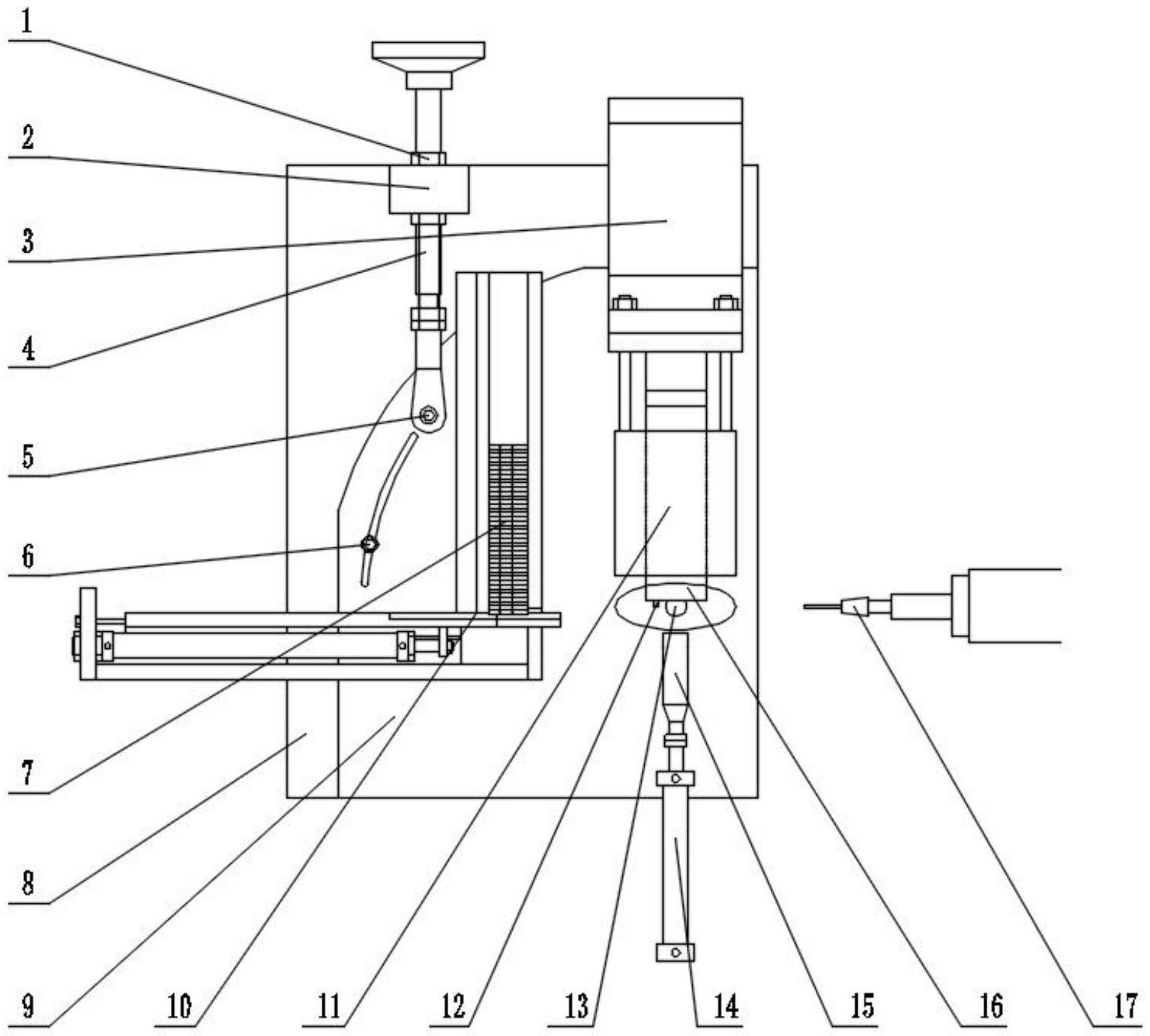 一种止推轴承自动钻油孔设备的打孔角度调节机构的制作方法