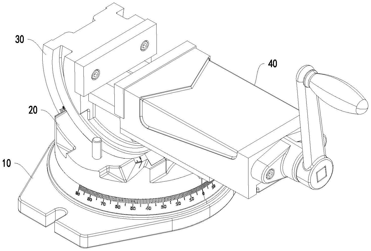 可旋转角度的台虎钳的制作方法