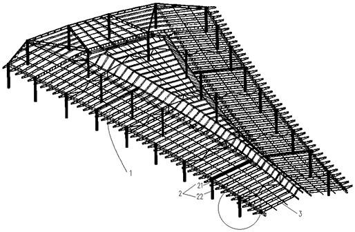 一种带柱头的钢屋盖结构及安装方法与流程