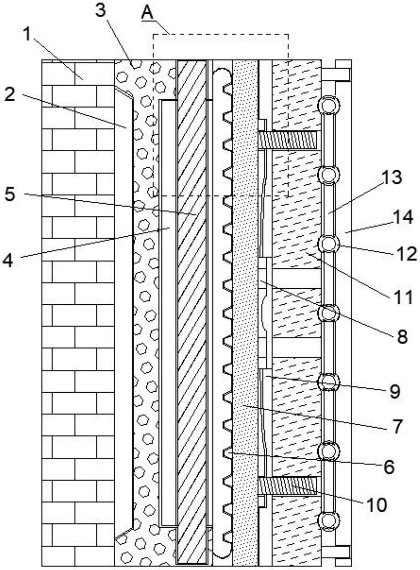 一种用于建筑外墙的保温层结构的制作方法