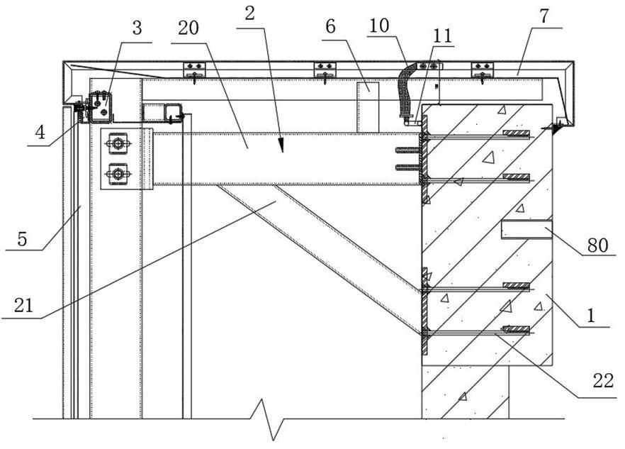 一种幕墙顶部防雷顶盖结构及其施工方法与流程