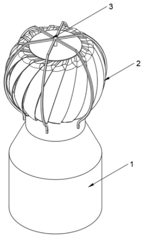 一种建筑屋顶自然通风器的制作方法