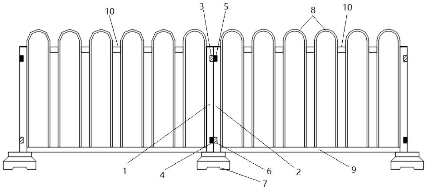 一种磁钢连接式交通护栏的制作方法