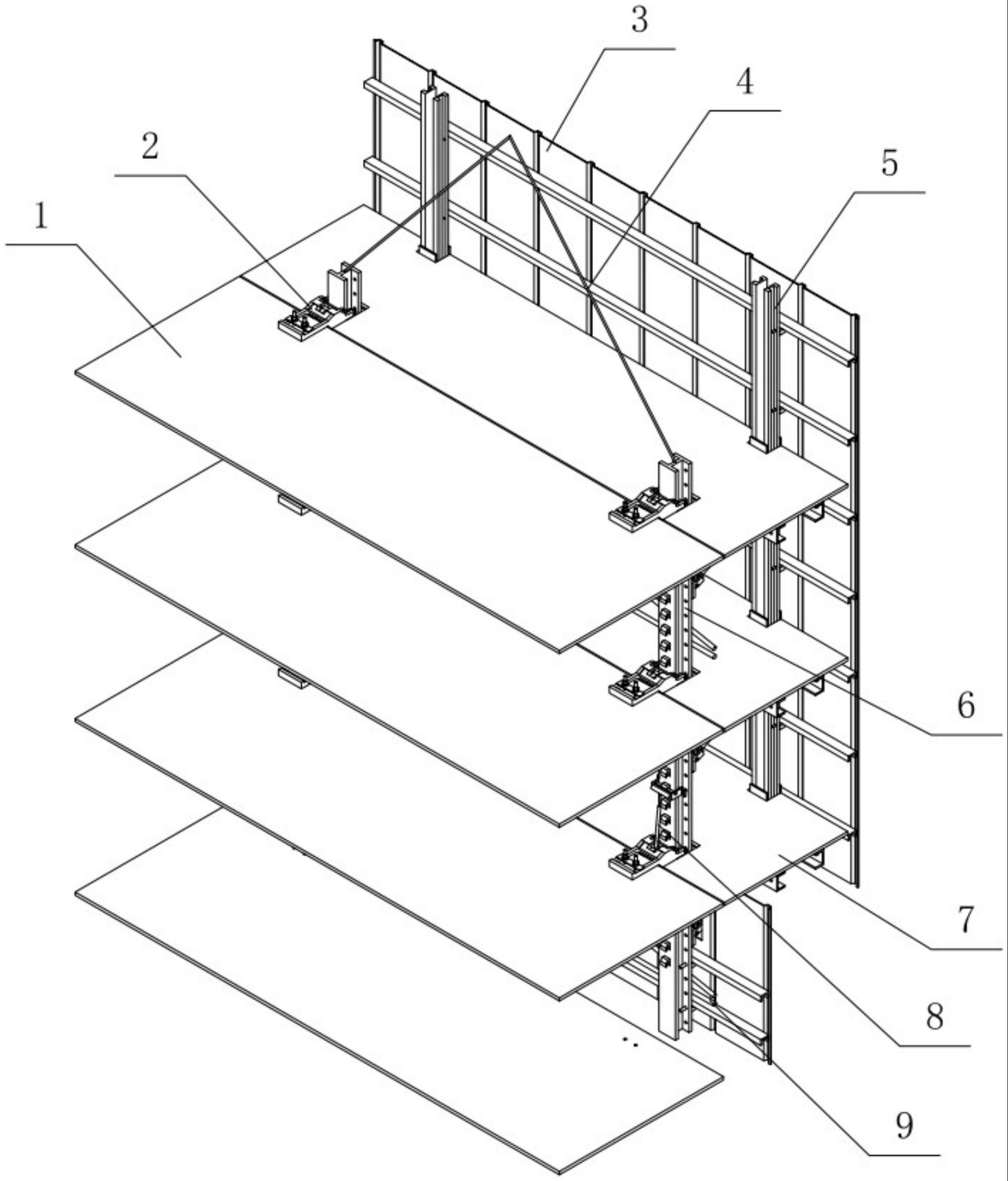 一种建筑施工临边防护自爬升保护屏系统的制作方法