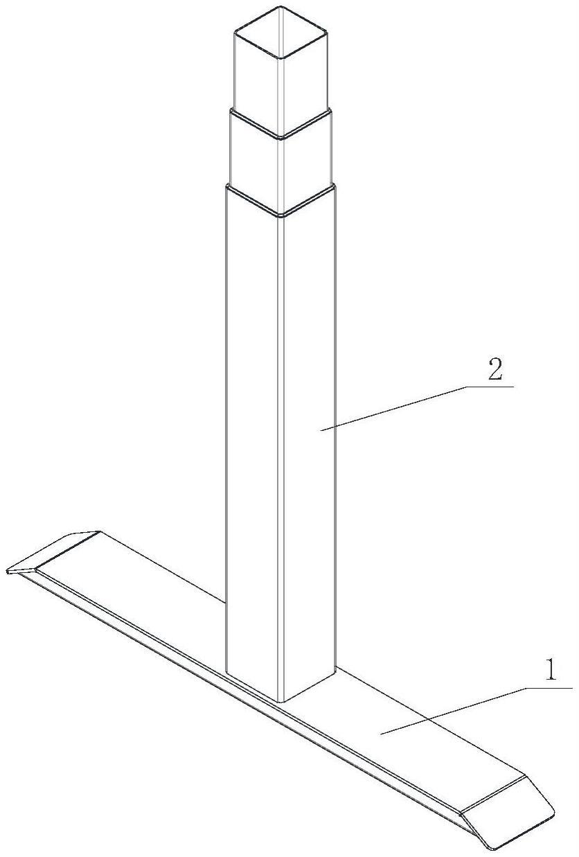 桌架的底脚、桌架的立柱及桌架的制作方法