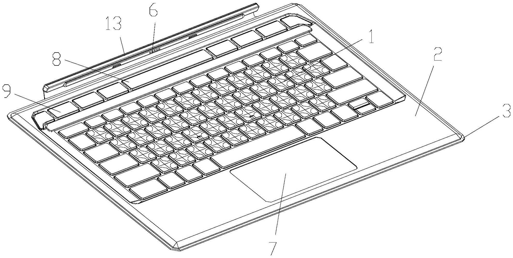 一种带有双触摸件的键盘的制作方法