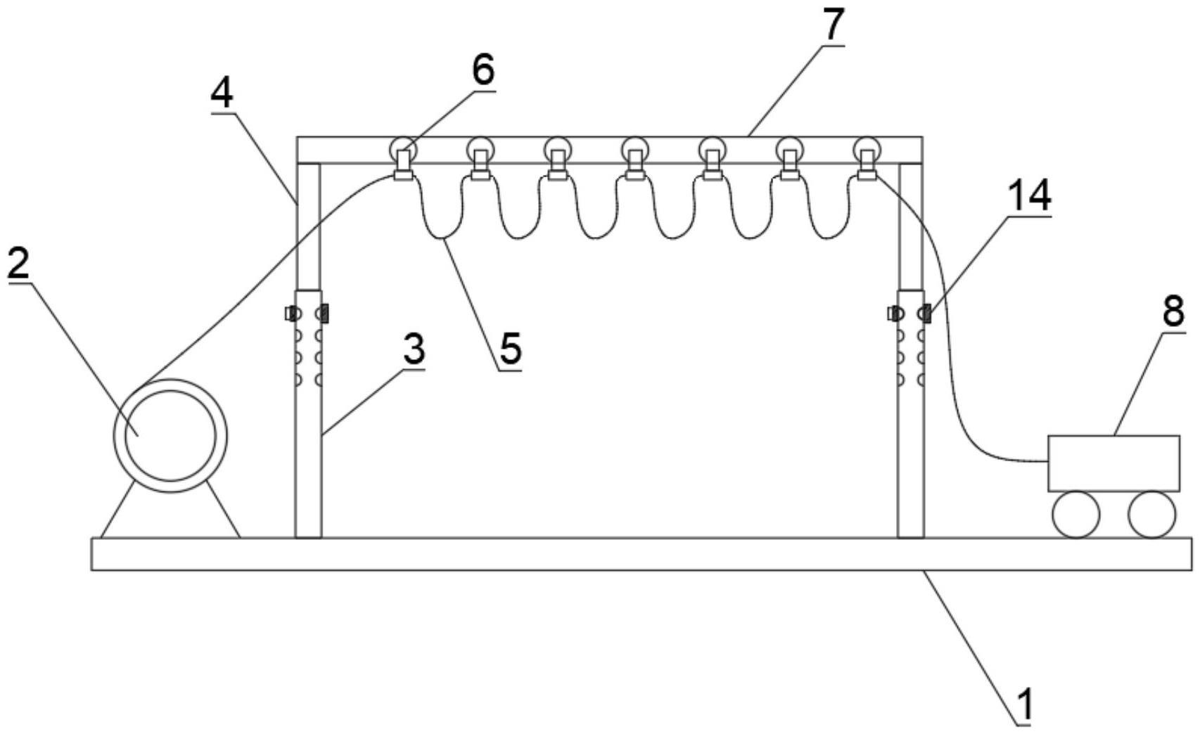 掘进机跟机电缆悬梁滑移吊挂装置的制作方法