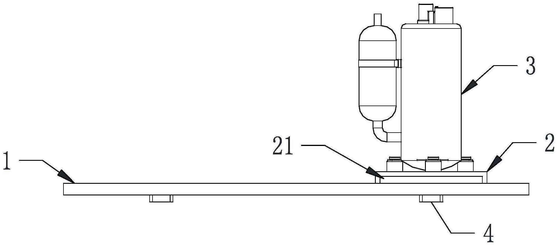 一种热泵机组压缩机隔音降噪装置及其安装方法与流程