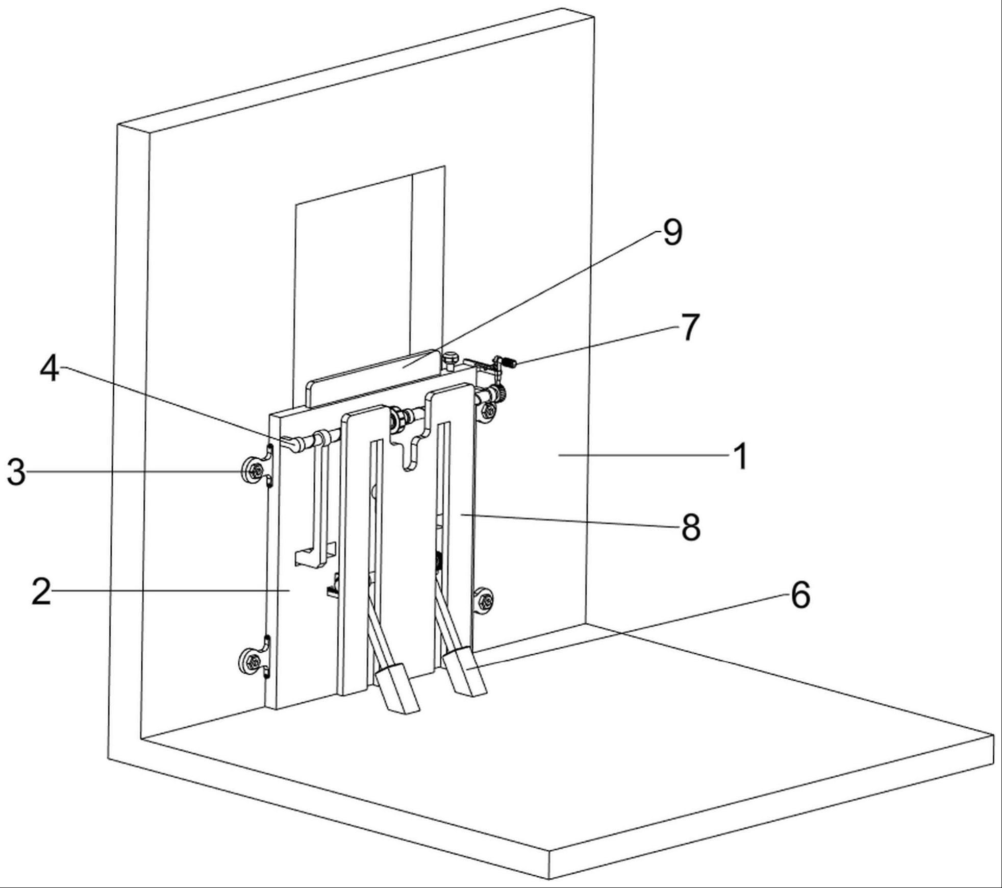 一种电梯井防护门固定装置的制作方法