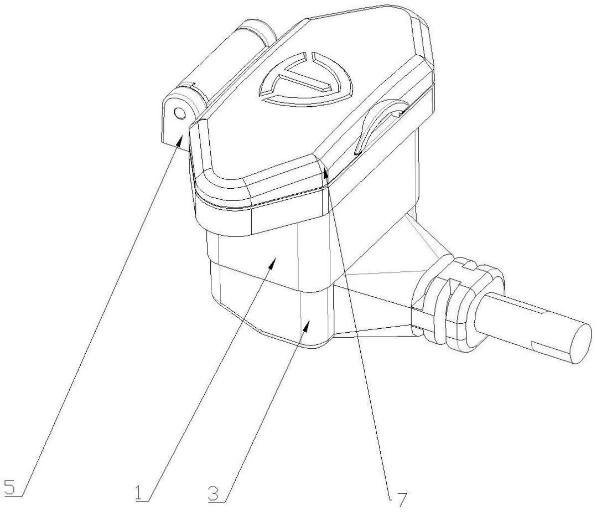 一种翻盖的电动车充电插座的制作方法