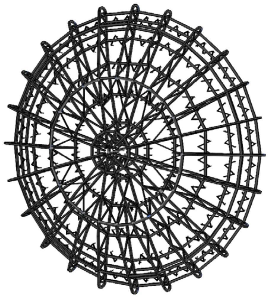 一种大型碟式太阳能聚光器网架结构拓扑优化方法