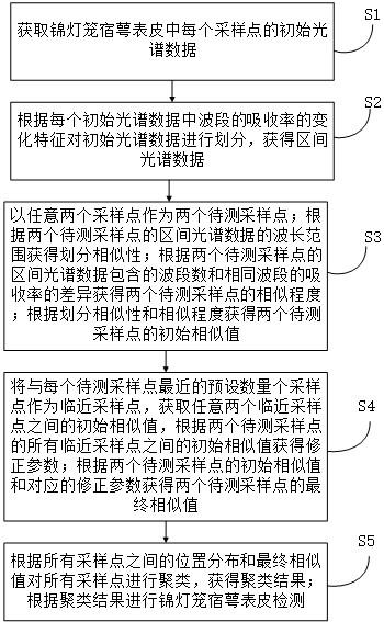 基于近红外数据的锦灯笼宿萼表皮检测方法