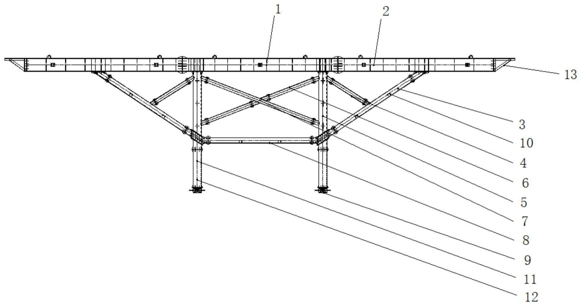 一种新型大盖梁施工支撑结构的制作方法