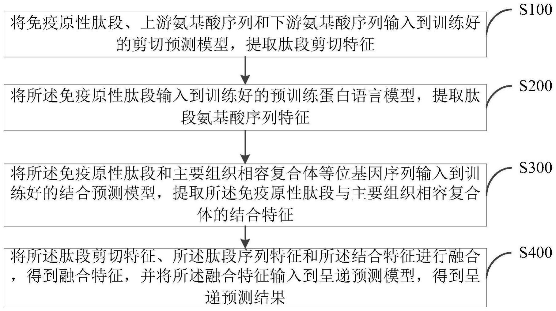 一种免疫原性肽呈递的预测方法、系统、装置及存储介质与流程