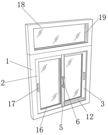一种带有防盗功能的铝合金窗的制作方法