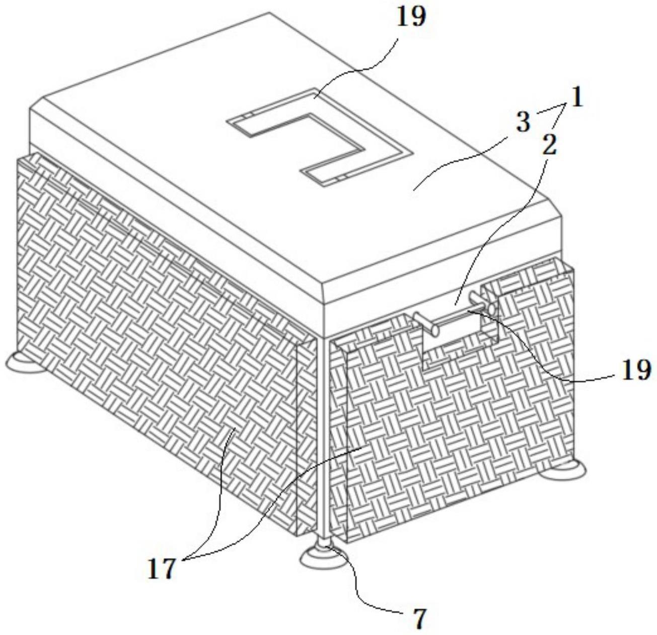 一种结构稳定的锂电池安装盒的制作方法