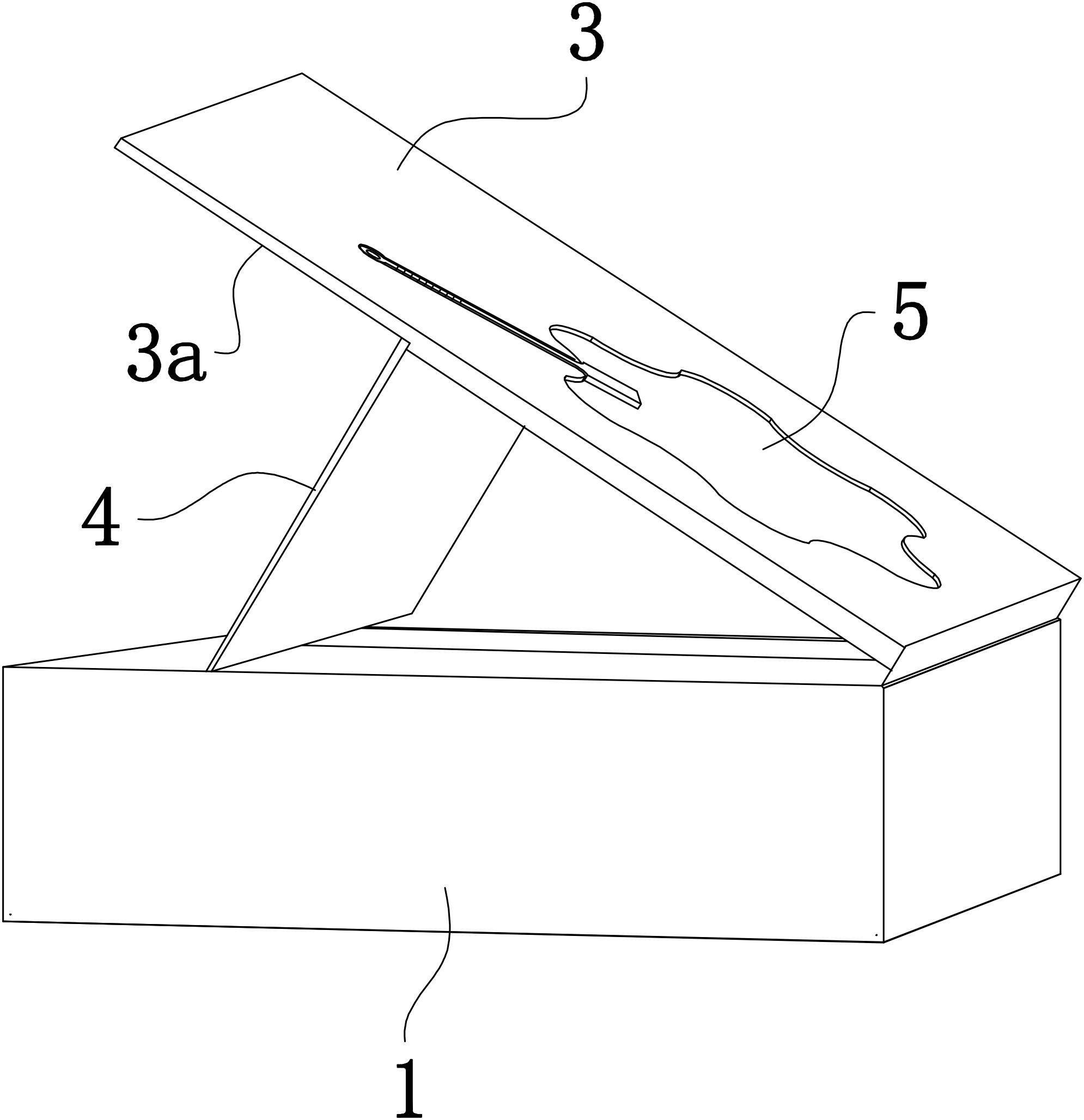 一种带有倾斜展示结构的包装礼盒的制作方法