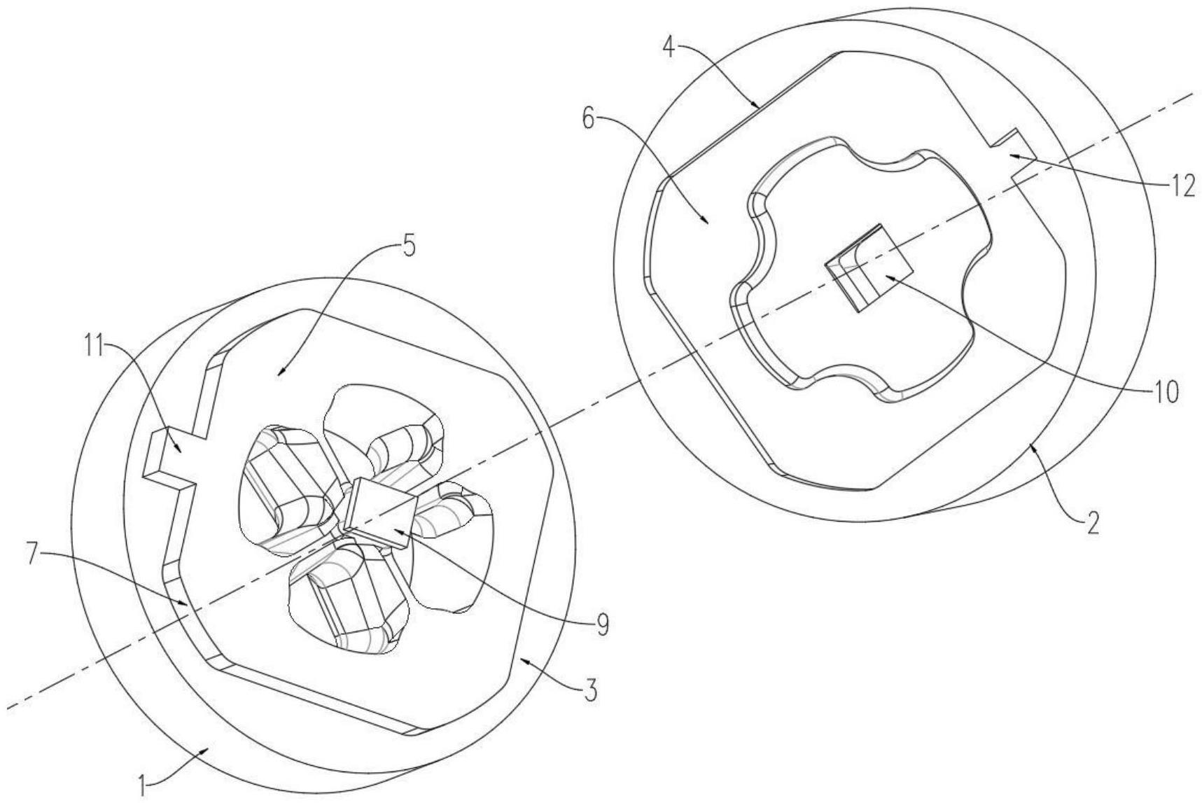 一种挤压铝型材模具防扭转结构的制作方法