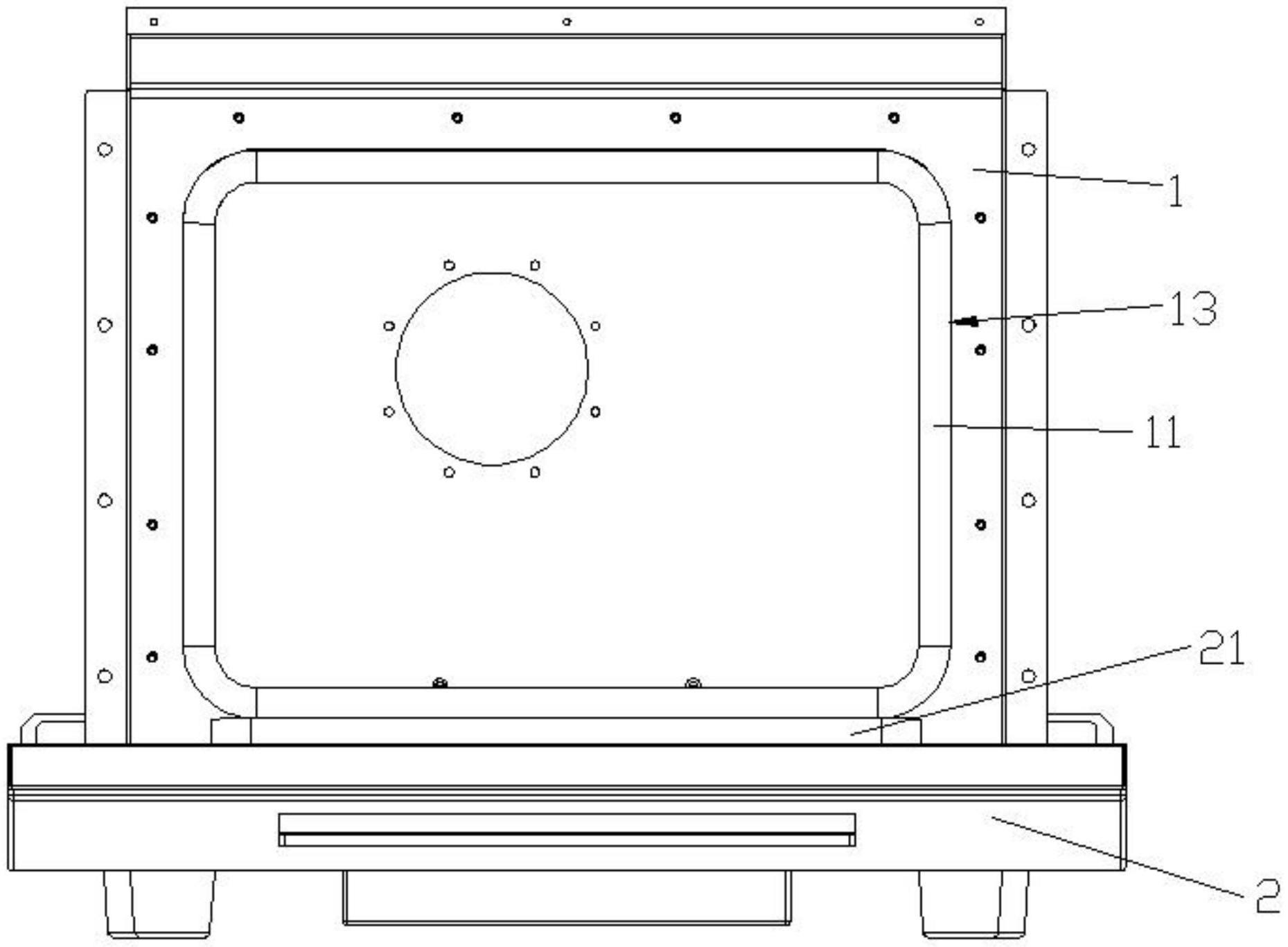桌面型数控切削中心密封门的制作方法