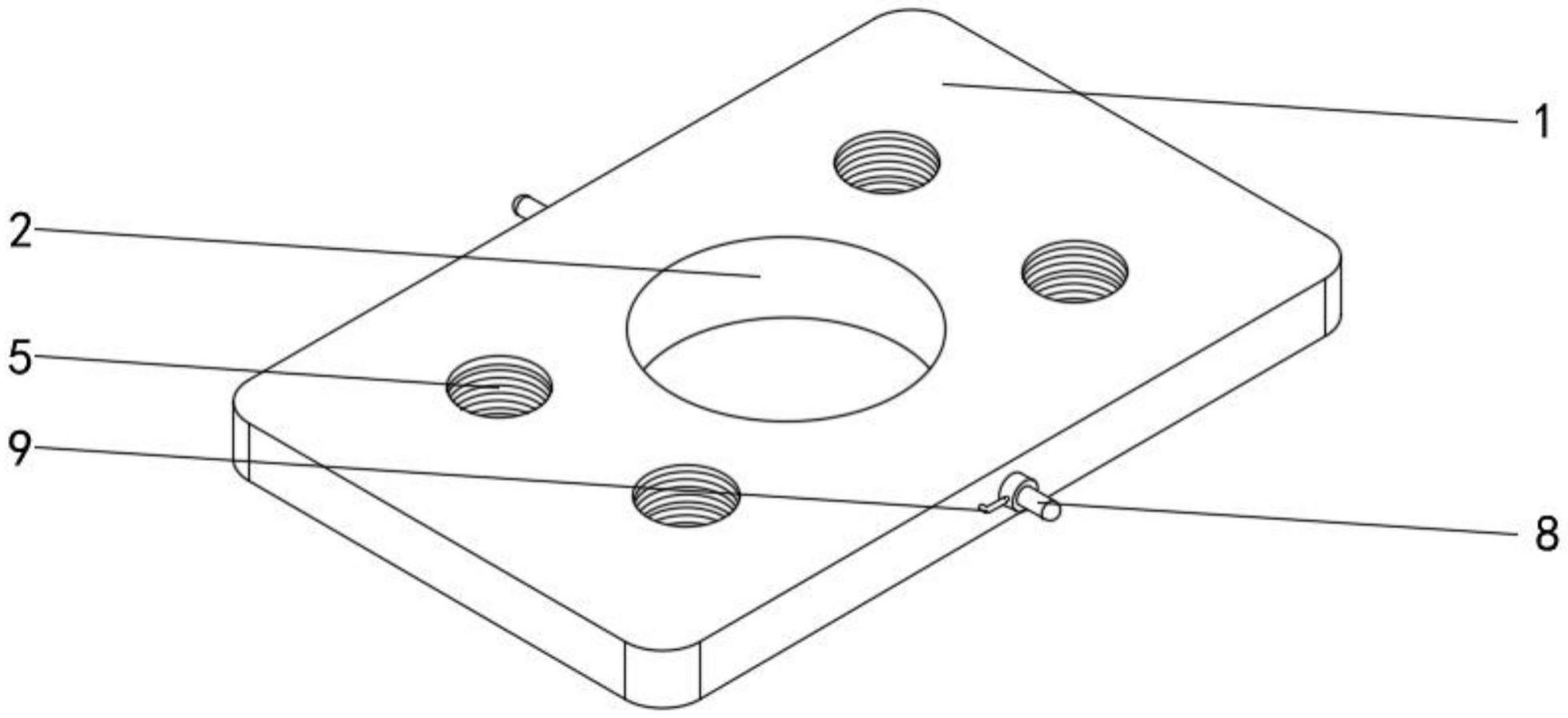 一种新型带环形凸台结构油口保护板的制作方法