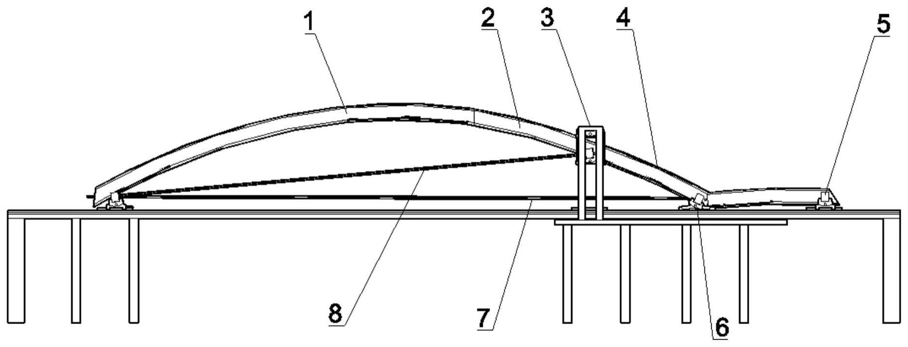 一种钢管拱桥拱肋无支架逐段成拱方法与流程