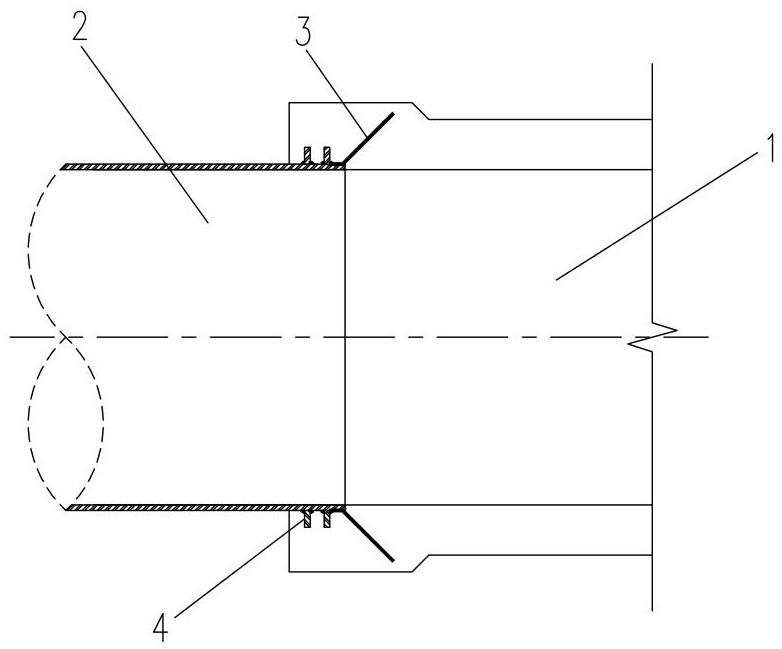 一种大直径钢管与钢筋混凝土箱涵连接结构的制作方法