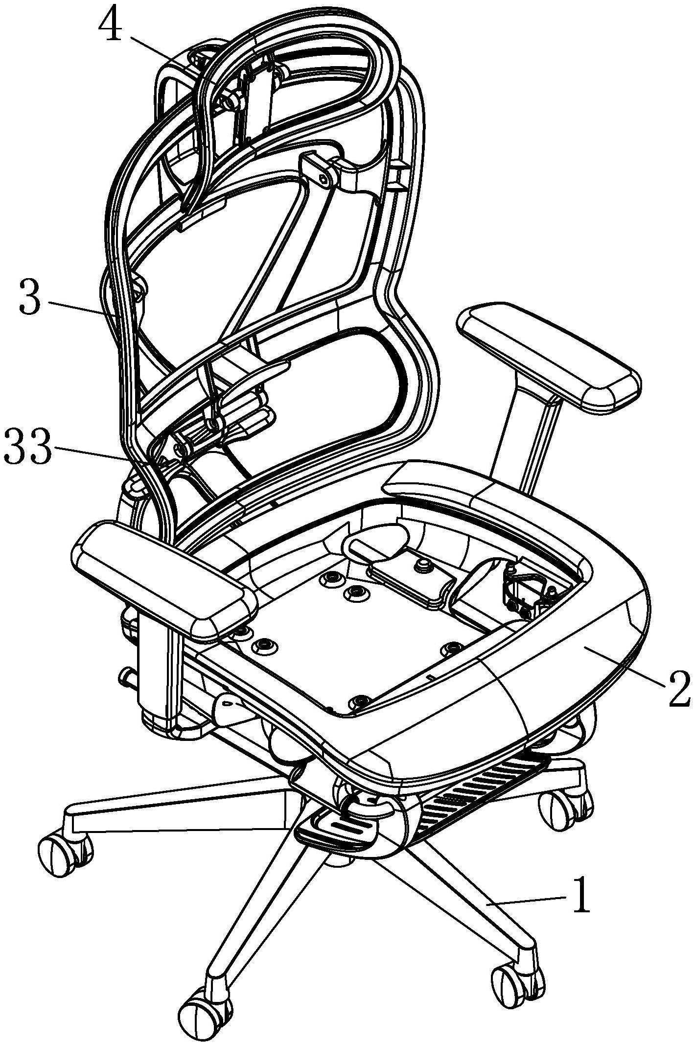 一种办公椅腰靠调节结构的制作方法