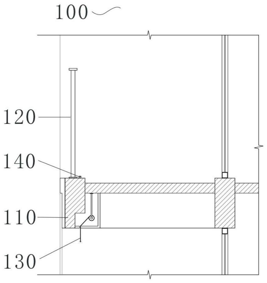 一种带拉帘的新型阳台结构及新型阳台建筑的制作方法