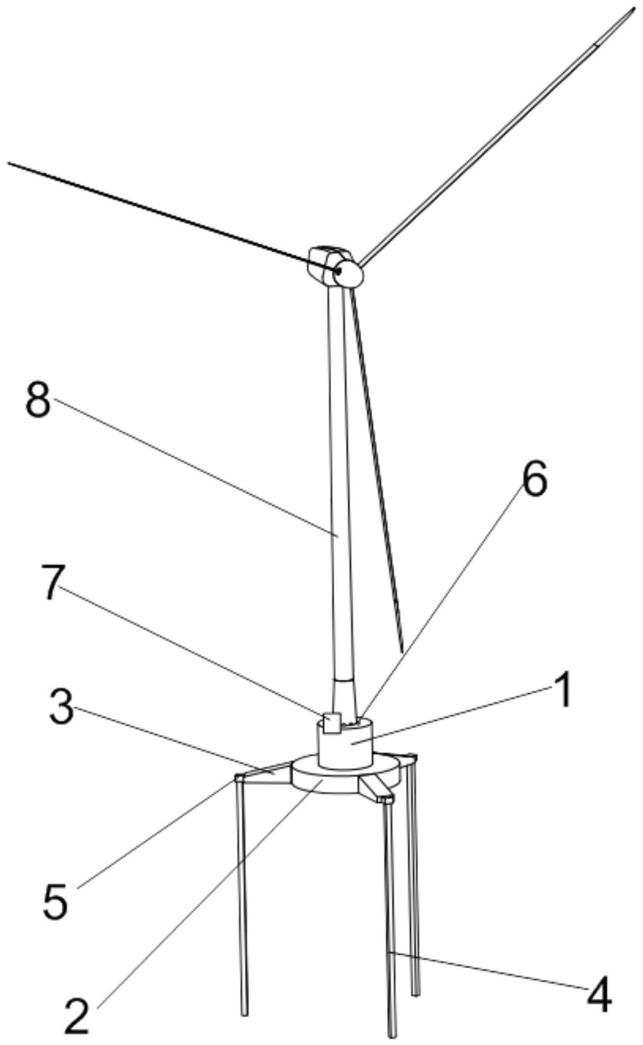 一种单柱张力腿平台及浮式风电系统的制作方法
