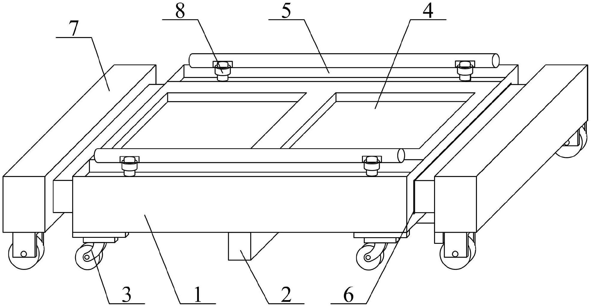 电动可伸缩式管材运输平板车的制作方法