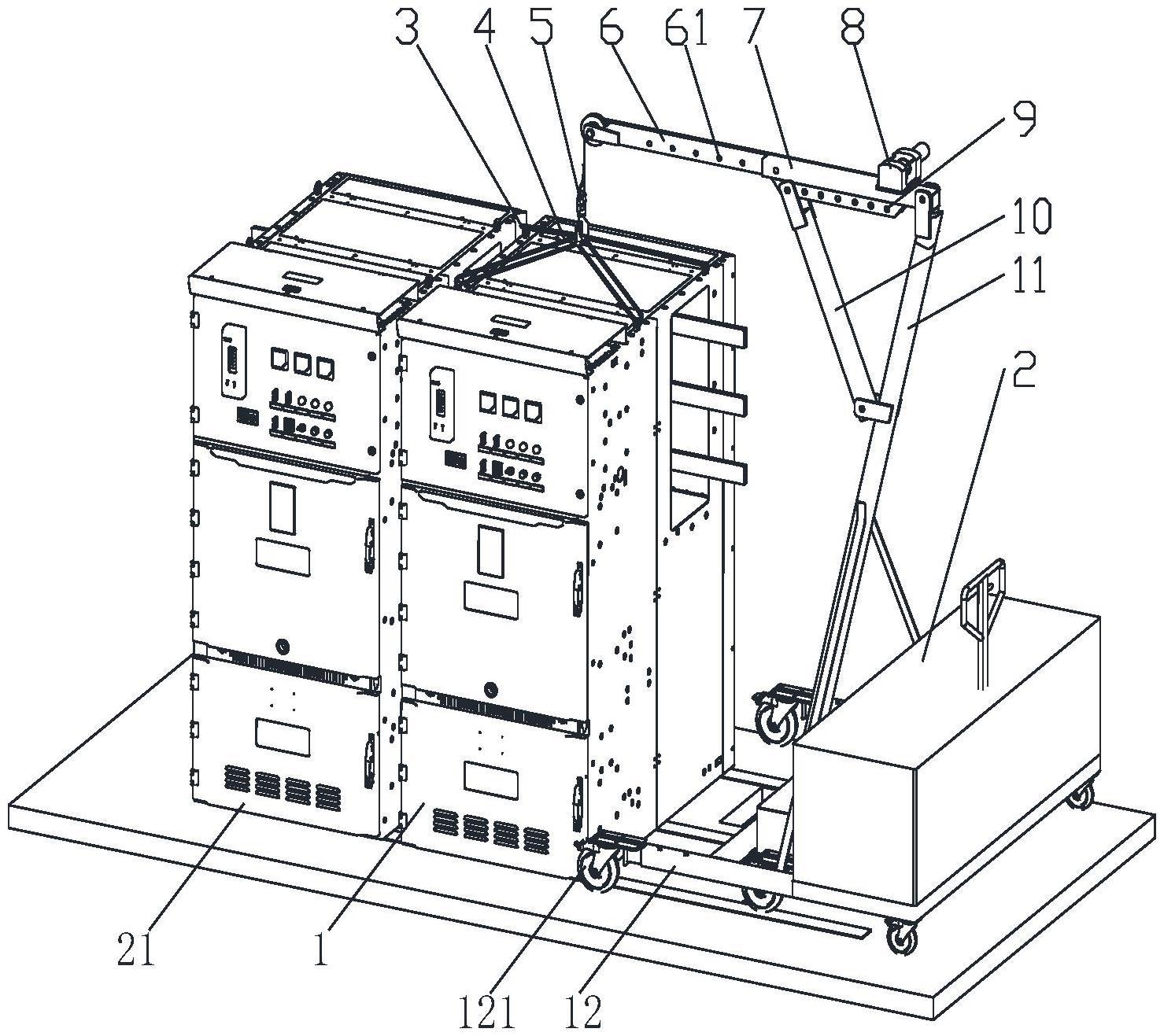 一种高压开关柜对接过程的搬运装置的制作方法