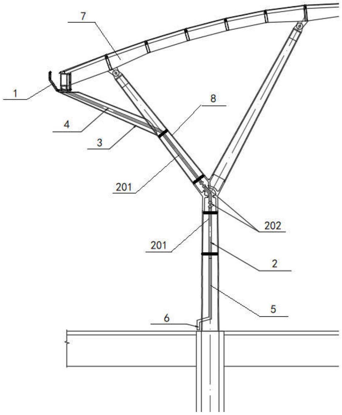 一种建筑物钢管柱柱内排水装置的制作方法