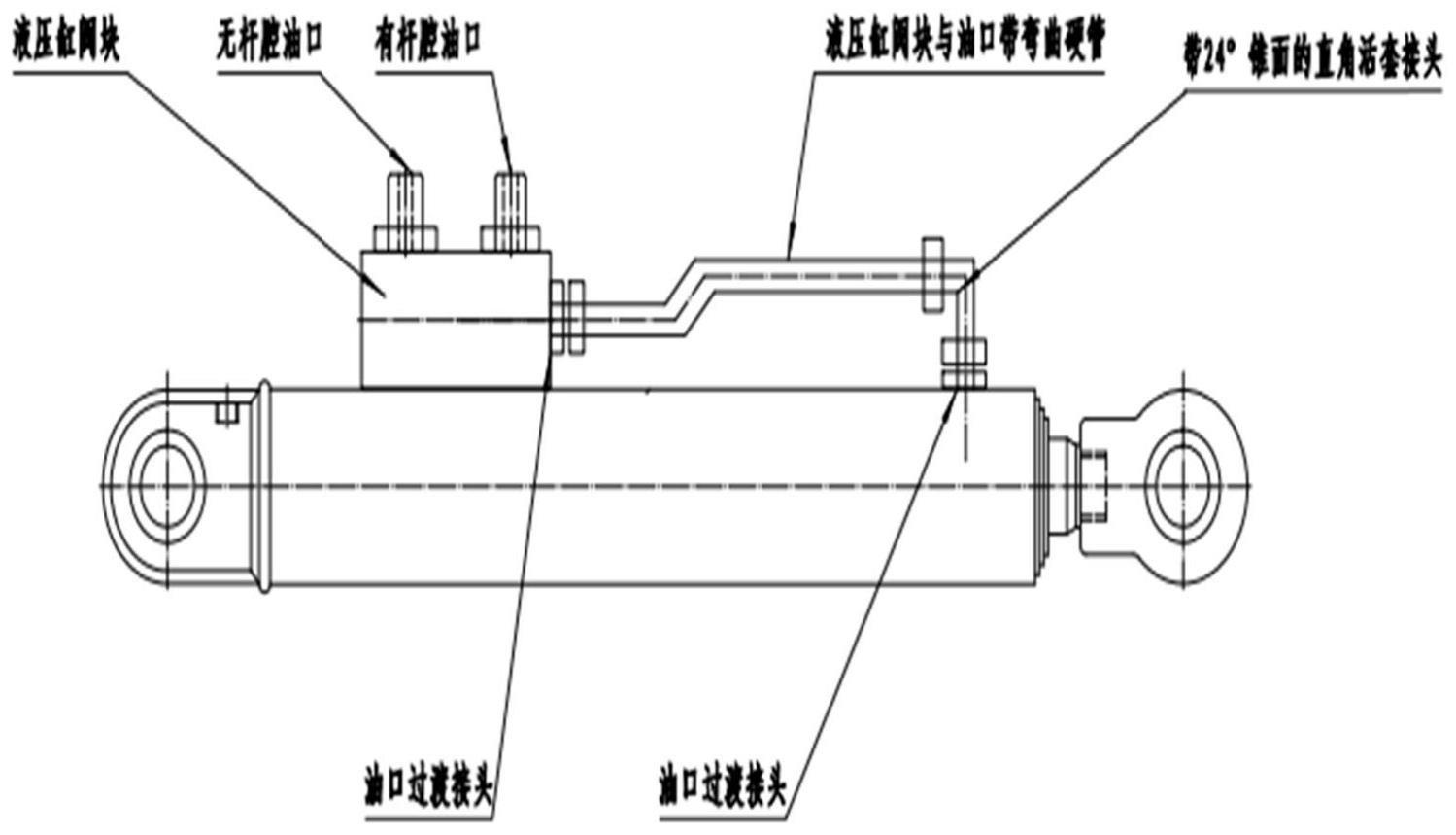 一种自动调节密封位置的液压油缸油管连接方法与流程