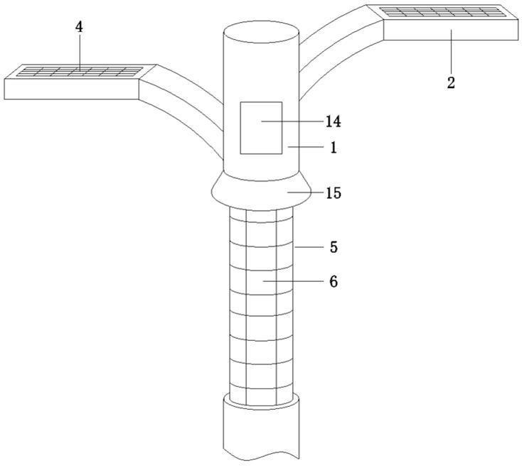一种智慧灯杆太阳能发电机构的制作方法