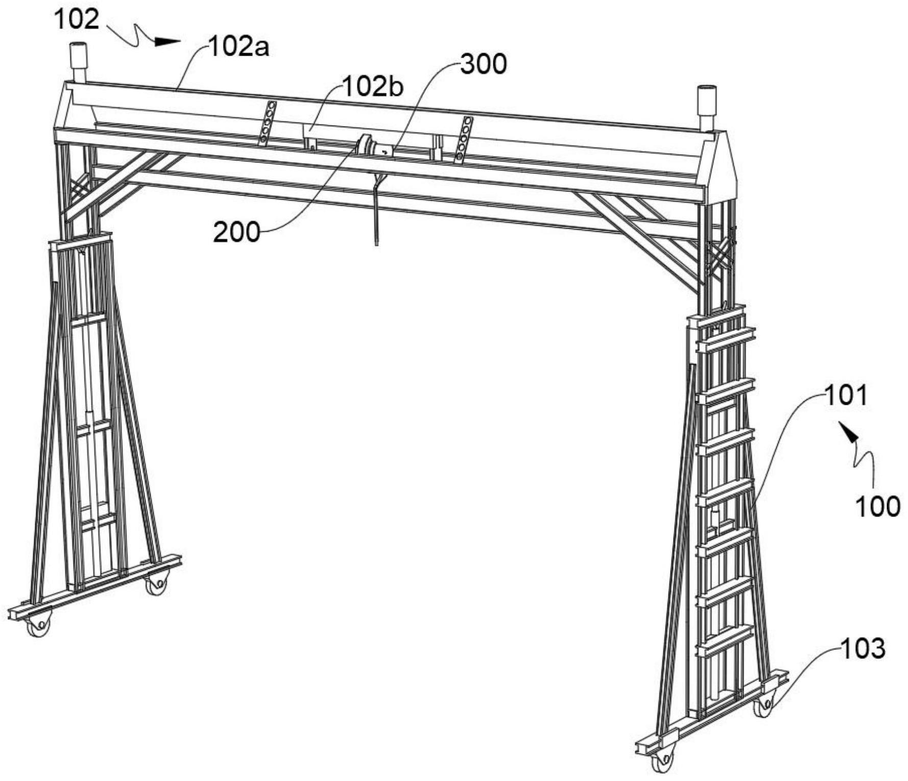 一种货车高空作业悬挂安全带构架的制作方法