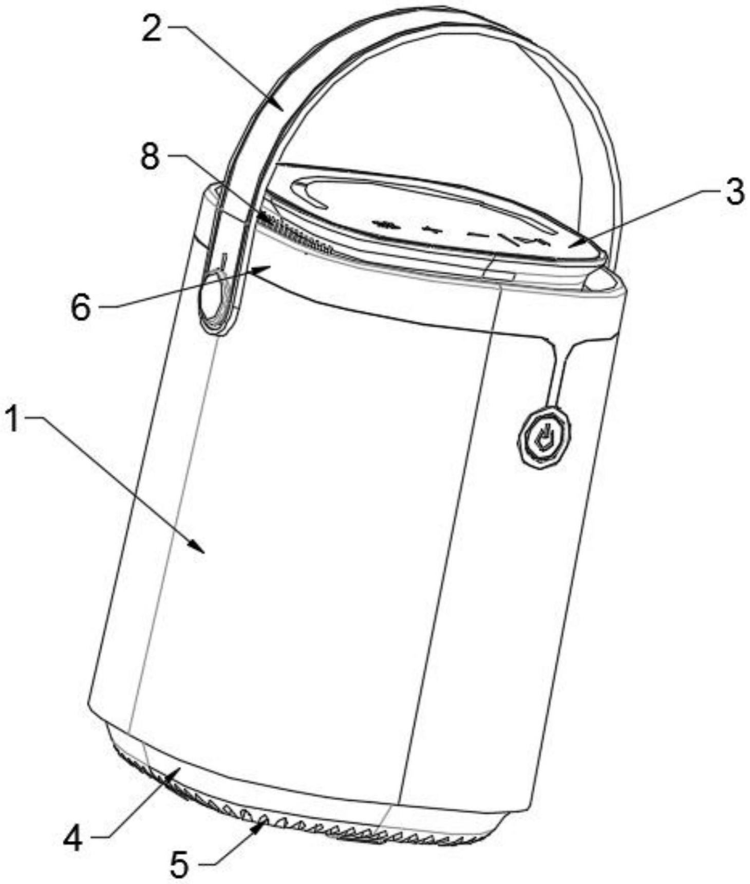 一种充气泵散热防水结构的制作方法