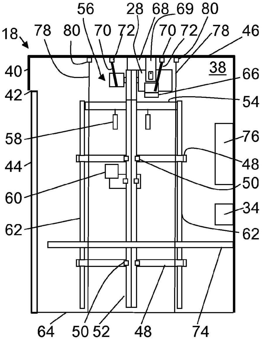用于封闭电梯设备的电梯竖井的封顶模块和方法与流程