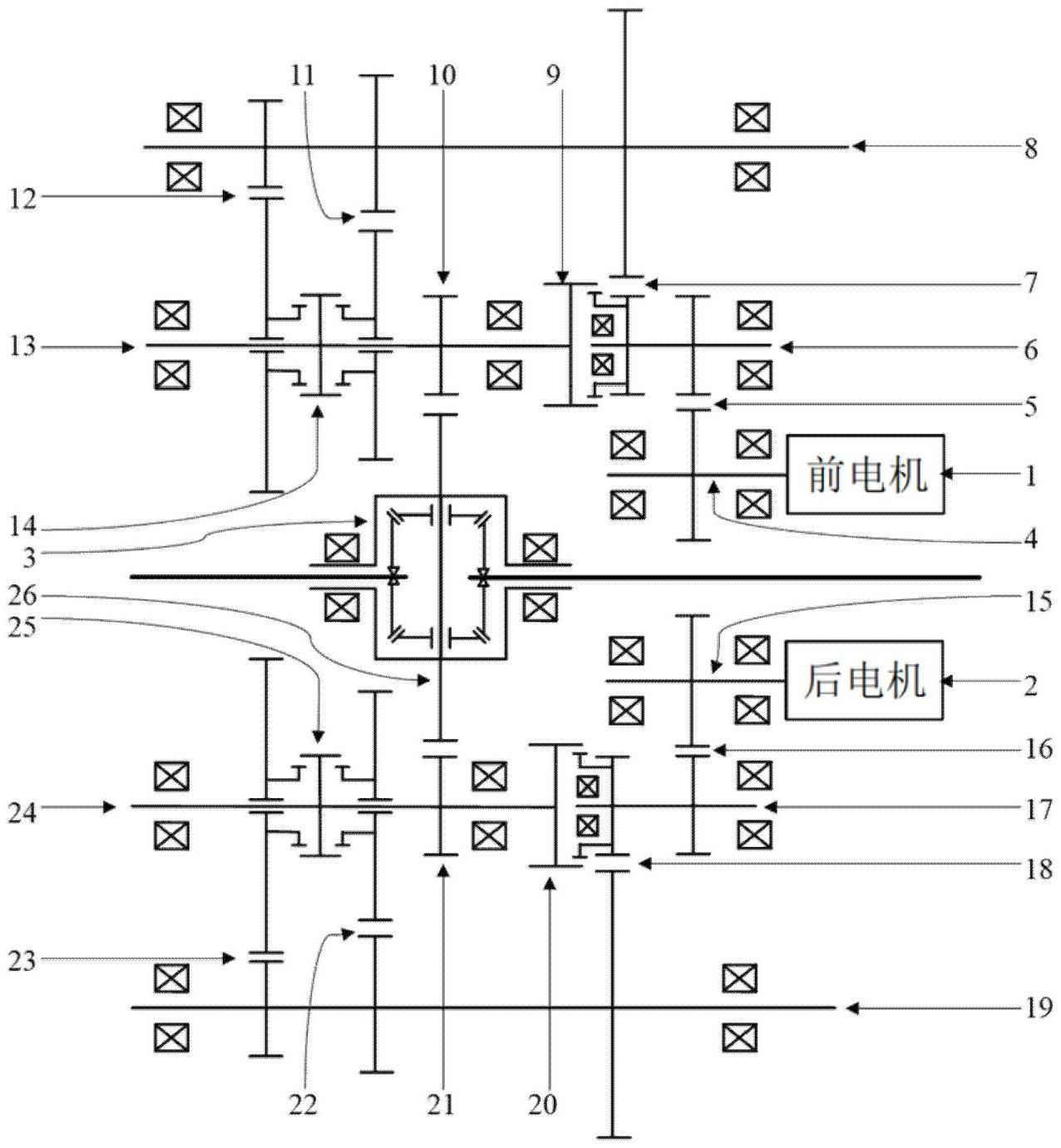 一种双电机多档位主减总成的制作方法