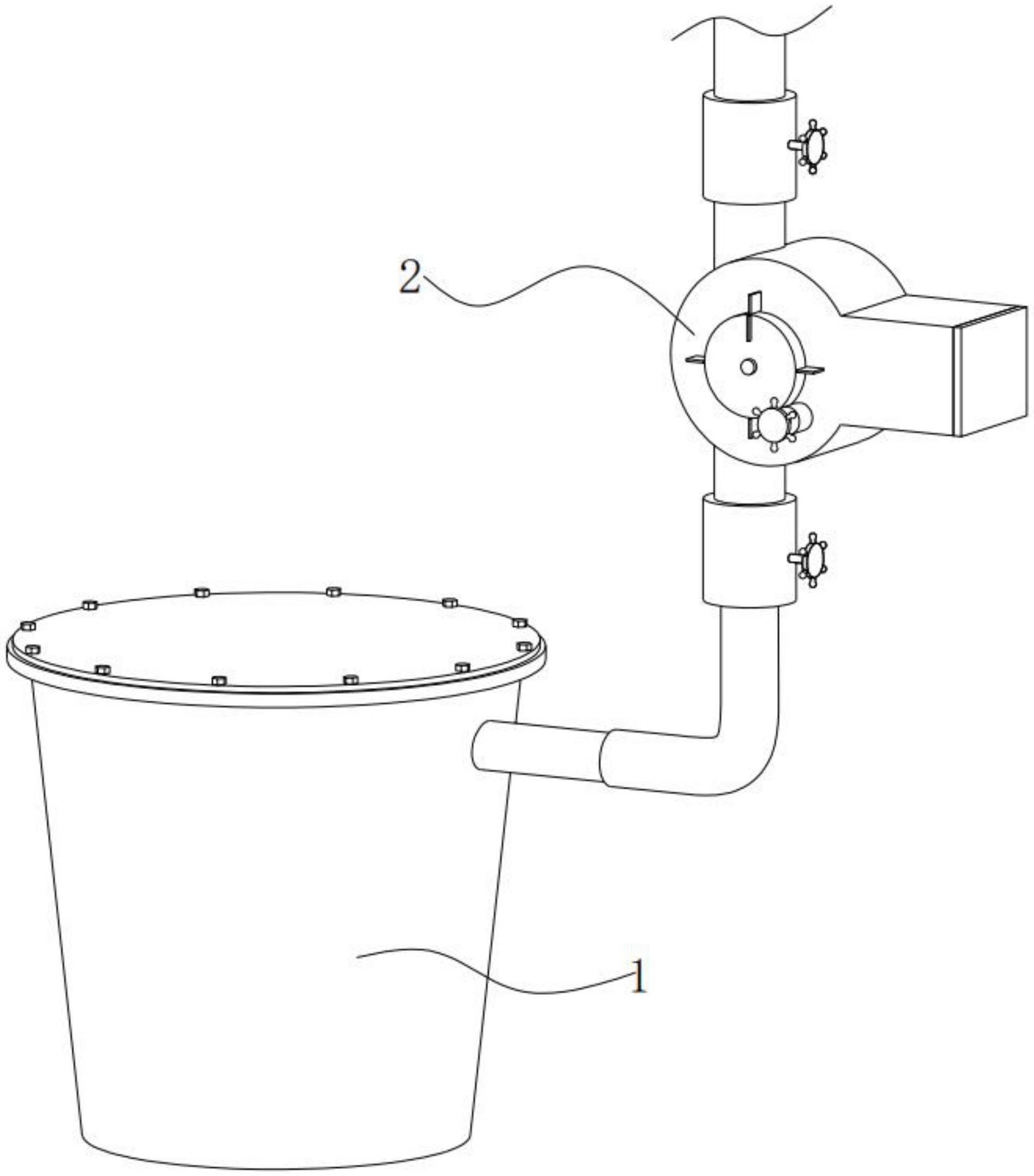 单孔放水器除渣装置的制作方法